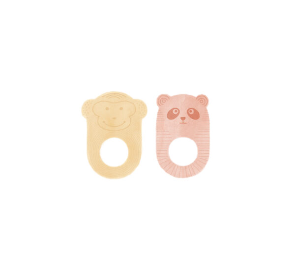OYOY nelson & ling ling baby teether - set van 2